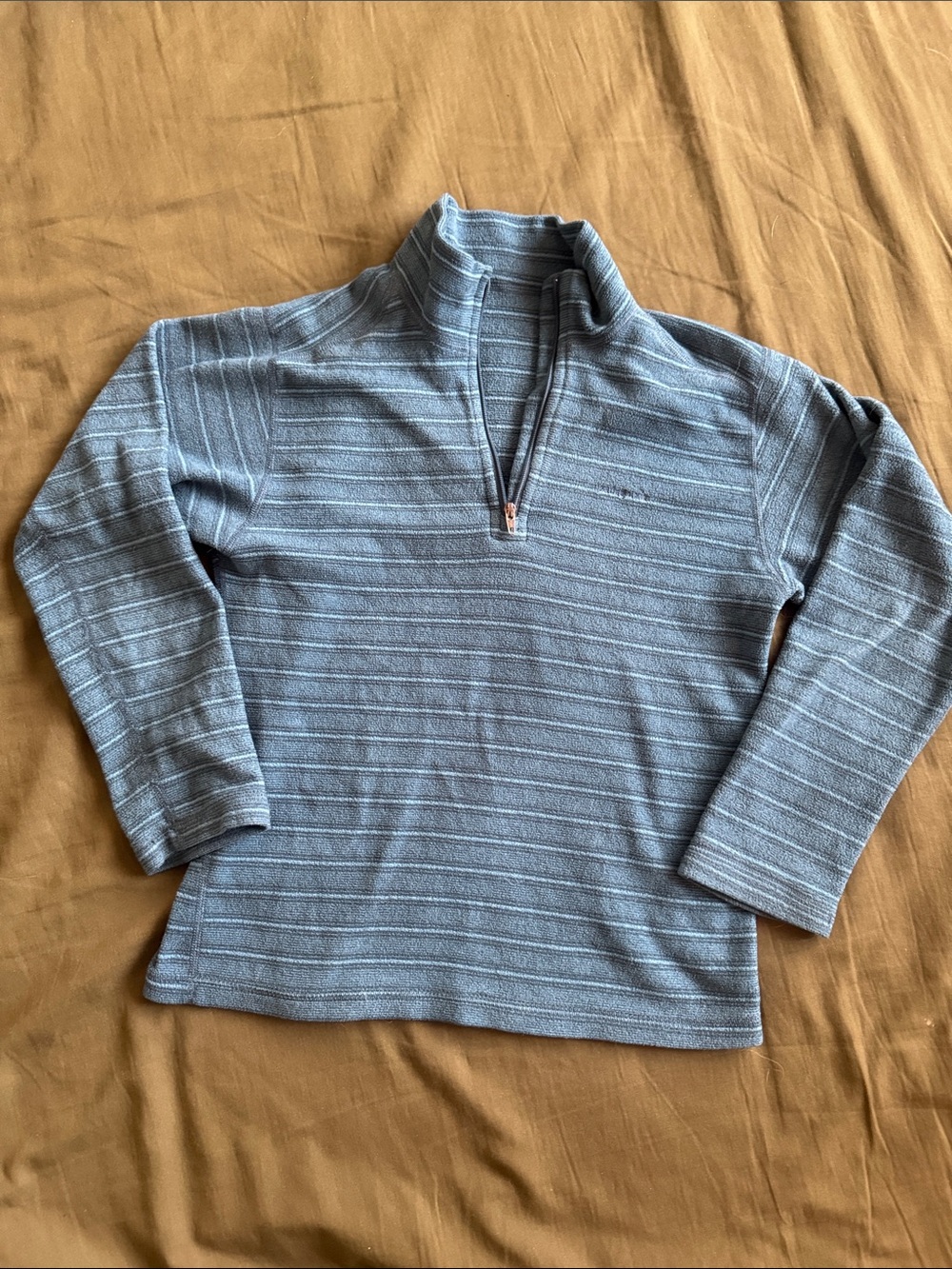 Kids Quarter-Zip Lightweight Knit Sweater - Blue